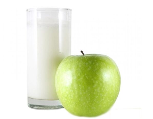 Kefir almával a hatékony étrendért
